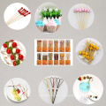 Natural Healthy Lovely Cactus Design Wooden Fruit Picks For Restaurant Or Hotel